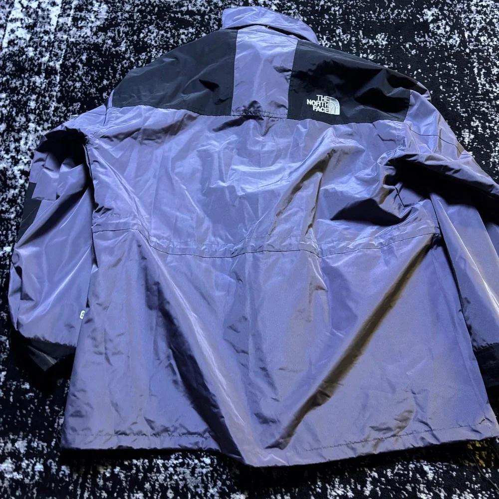 The North Face Mountain Light Gore-Tex Parka Jacket XL Purple Black Vintage